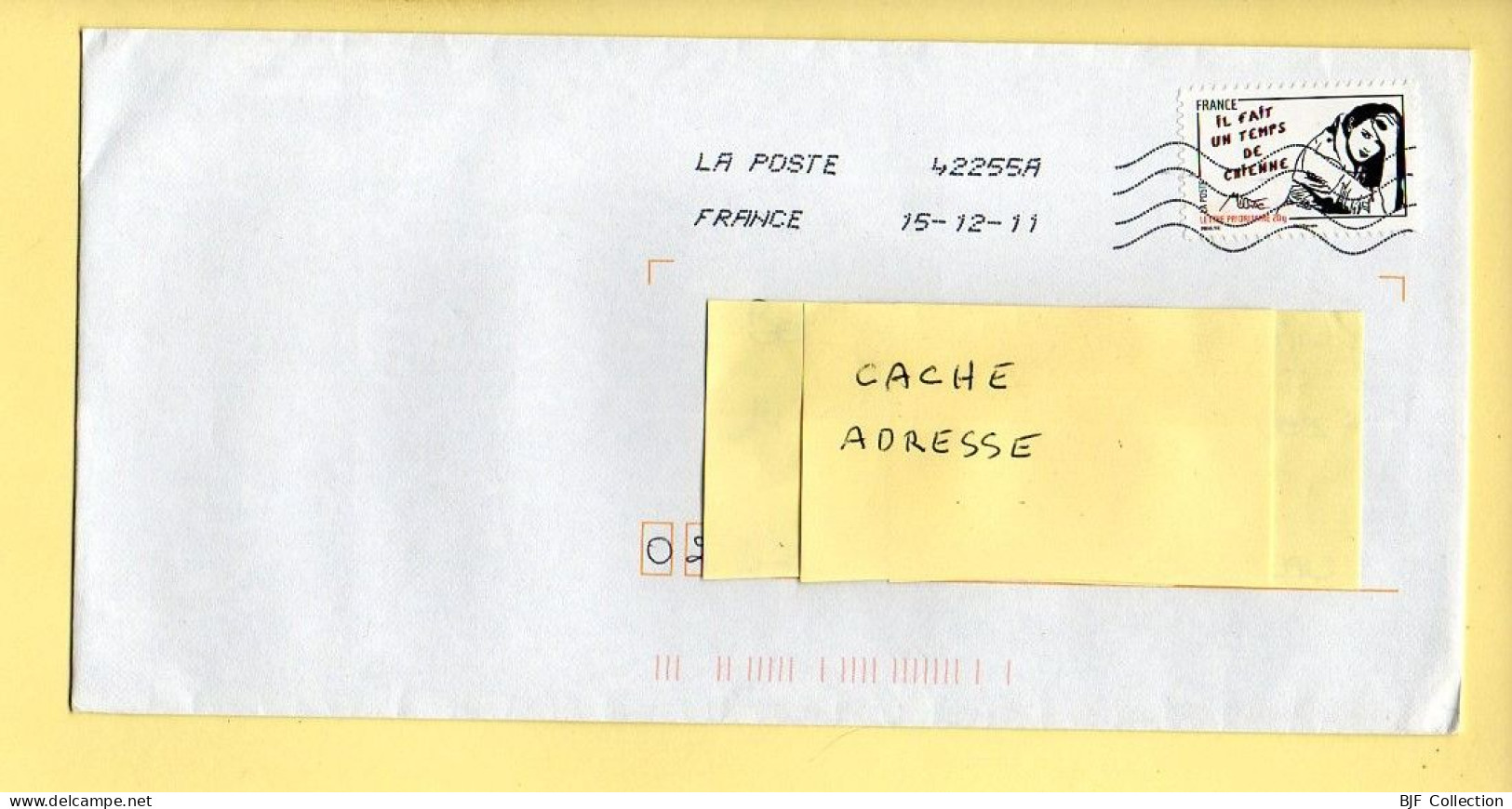 Oblitération Mécanique : FRANCE LA POSTE – 42255A Du 15/12/2011 (voir Timbre) - Mechanical Postmarks (Other)