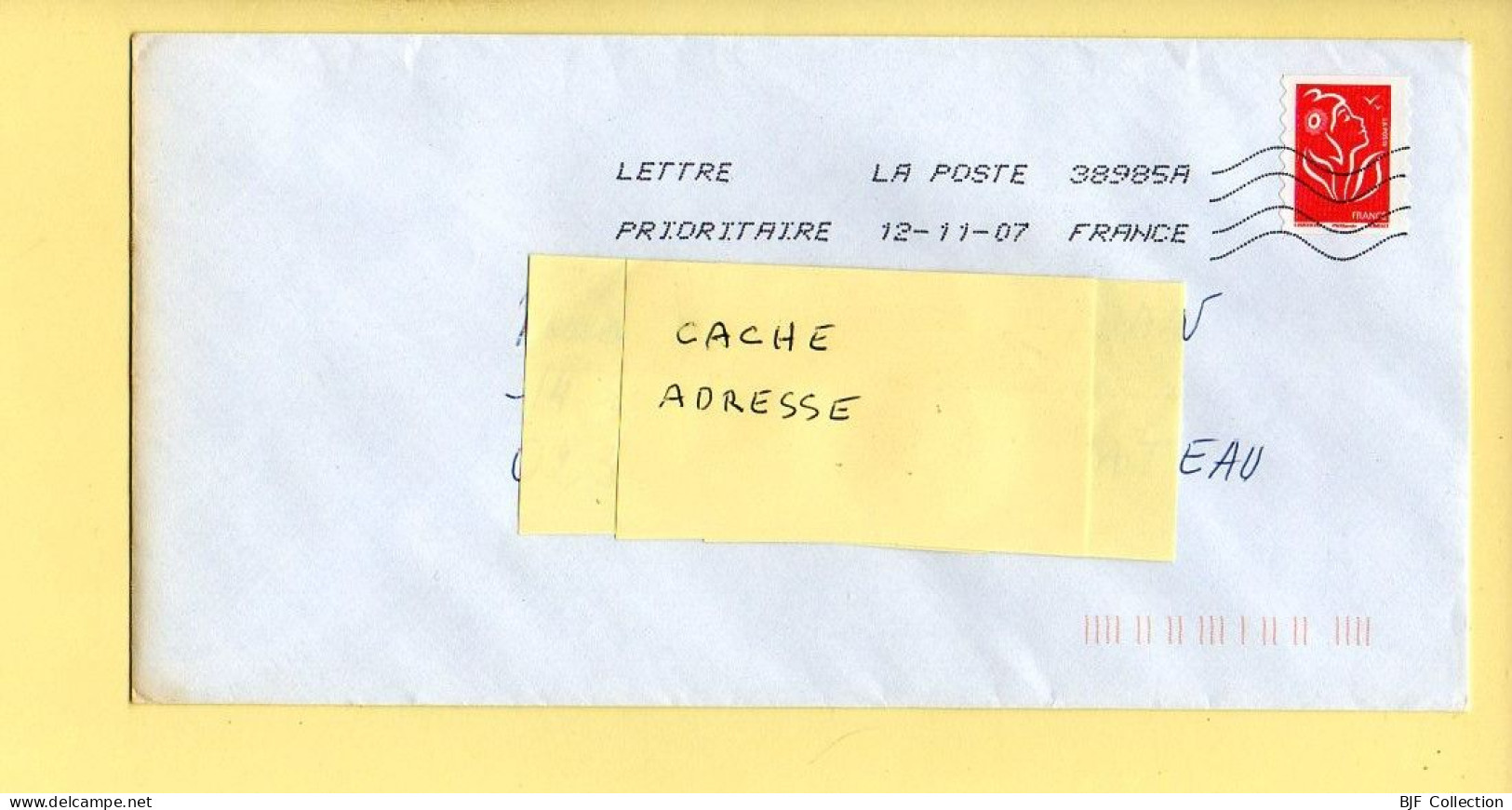 Oblitération Mécanique : FRANCE LA POSTE – 38985A Du 12/11/2007 (voir Timbre) - Mechanical Postmarks (Other)