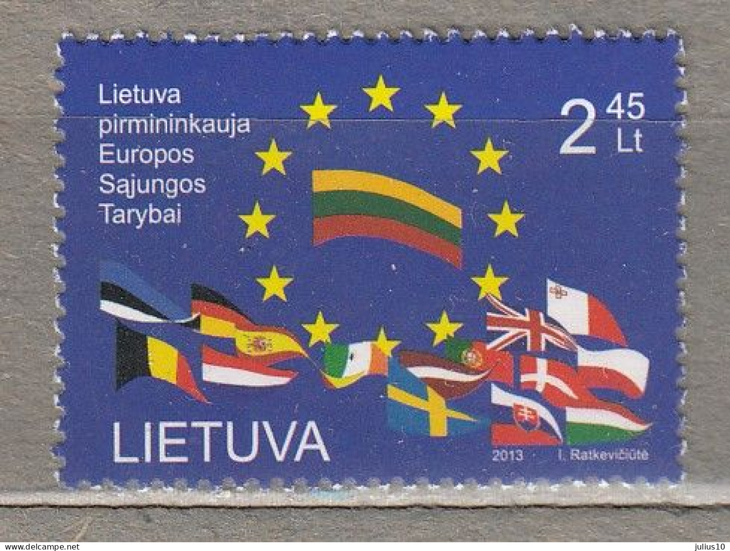 LITHUANIA 2013 EU Flags  MNH(**) Mi 1137 #Lt836 - Litauen