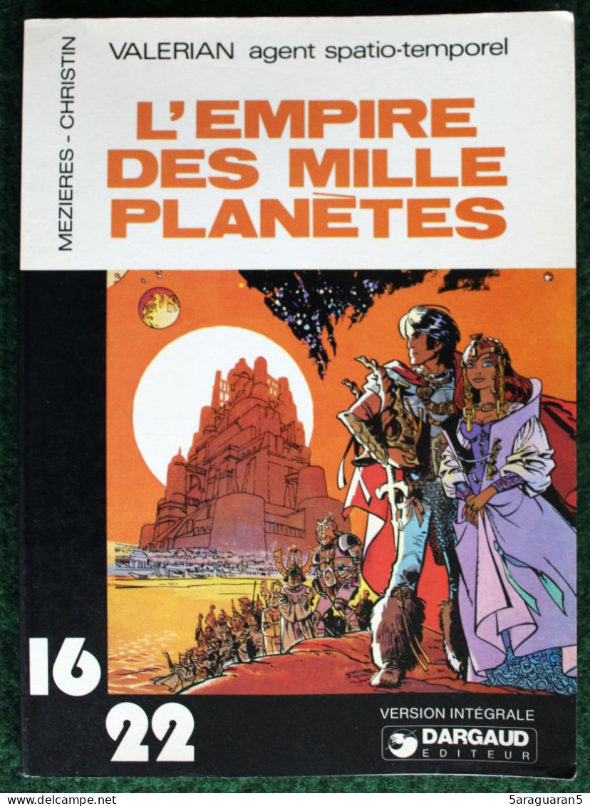BD VALERIAN - 2 - L'empire Des Mille Planètes - Rééd. 1977 En Collection 16/22 - Valérian