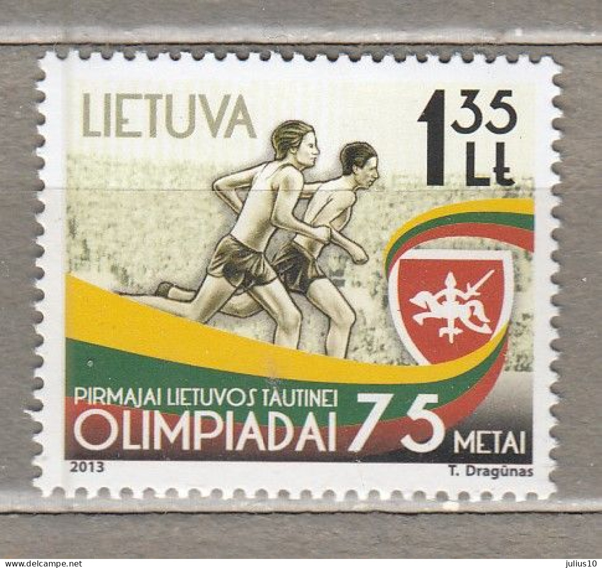 LITHUANIA 2013 National Olympic Games  MNH(**) Mi 1139 #Lt838 - Lithuania