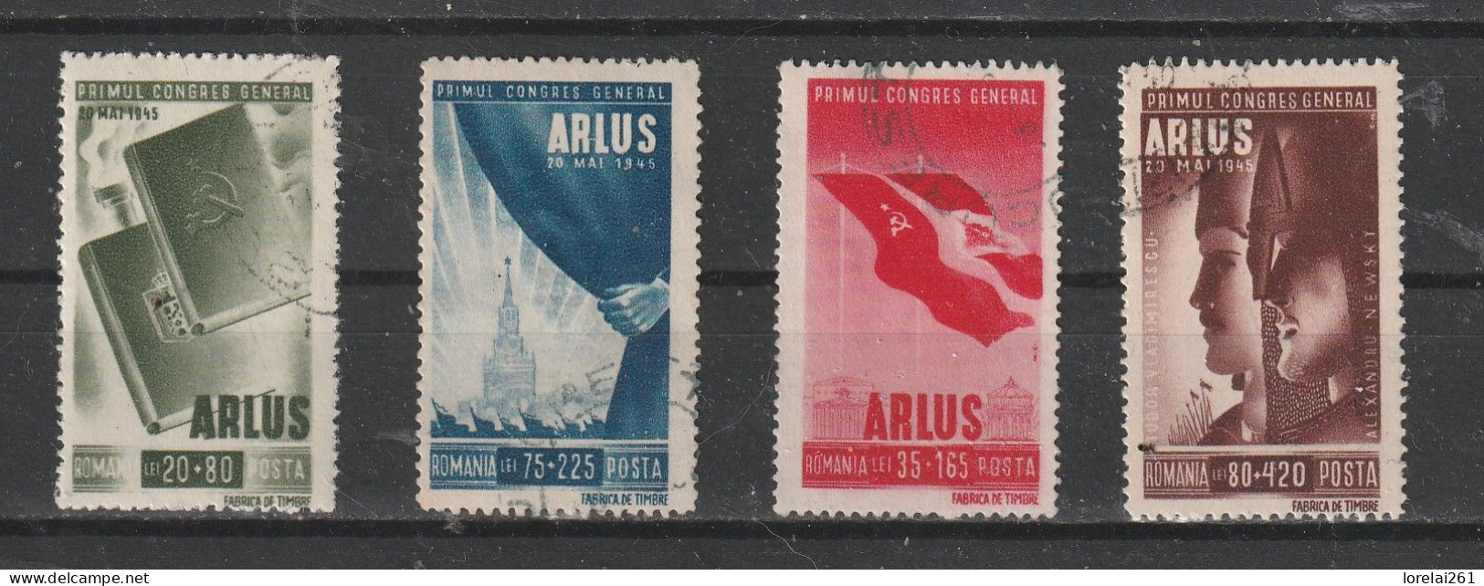 1945 - Le Premier Congrès De L'ARLUS Mi No 855/858 - Gebruikt
