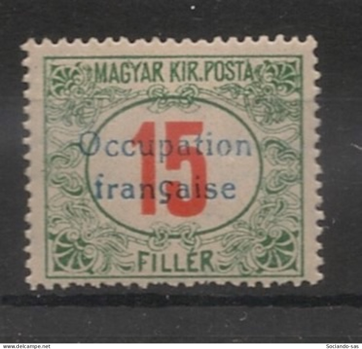 HONGRIE / ARAD - 1919 - Taxe TT N°YT. 9 - 15fi Vert Et Rouge - Neuf Luxe ** / MNH - Nuovi