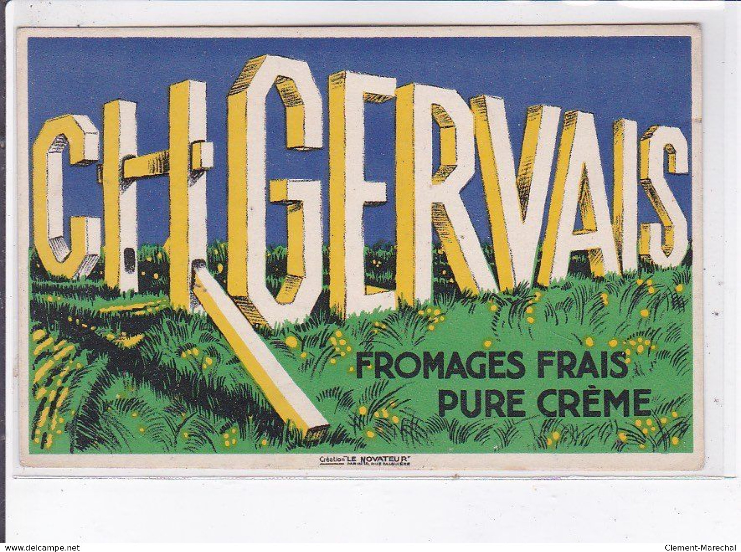 PUBLICITE : Fromages Frais Et Crême Charles GERVAIS - Très Bon état - Advertising