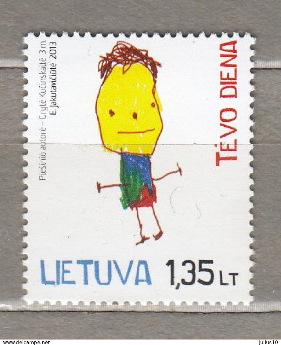 LITHUANIA 2013 Father Day  MNH(**) Mi 1135 #Lt840 - Litauen