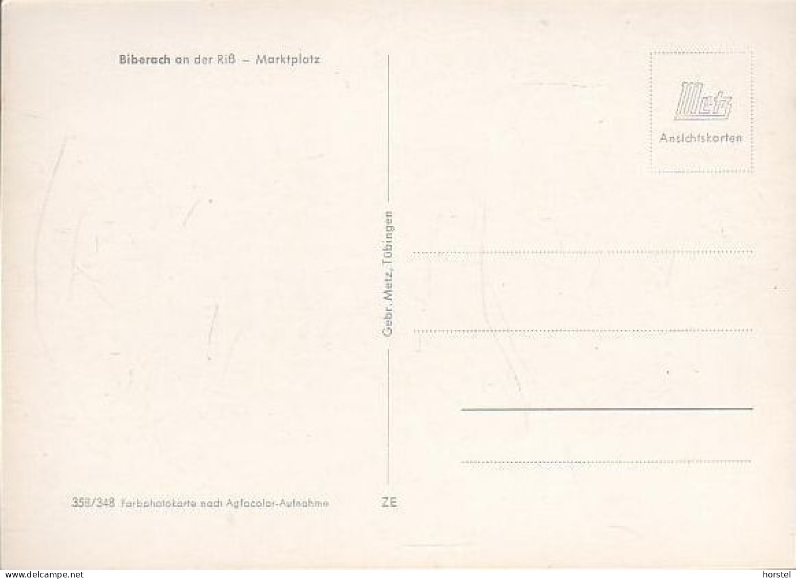 D-88400 Biberach An Der Riß - Marktplatz - Cars - VW Käfer - Lloyd - Mercedes Ponton - DKW - Biberach