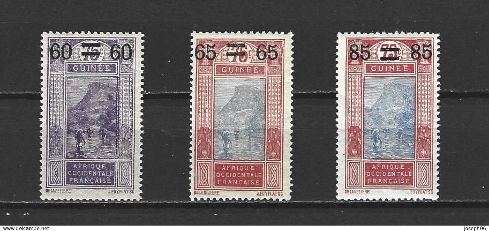 GUINEE   1922 - 25   Y.T. N° 81  82  83  NEUF** - Unused Stamps
