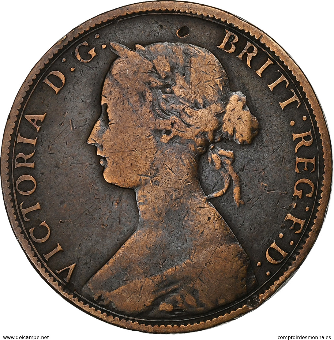 Grande-Bretagne, Victoria, 1/2 Penny, 1862, Bronze, TTB, KM:748.2 - C. 1/2 Penny