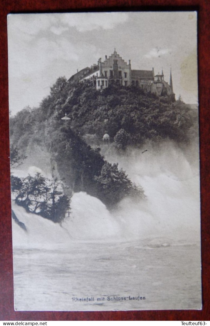 Cpa Rheinfall Mit Schloss Laufen - Other & Unclassified