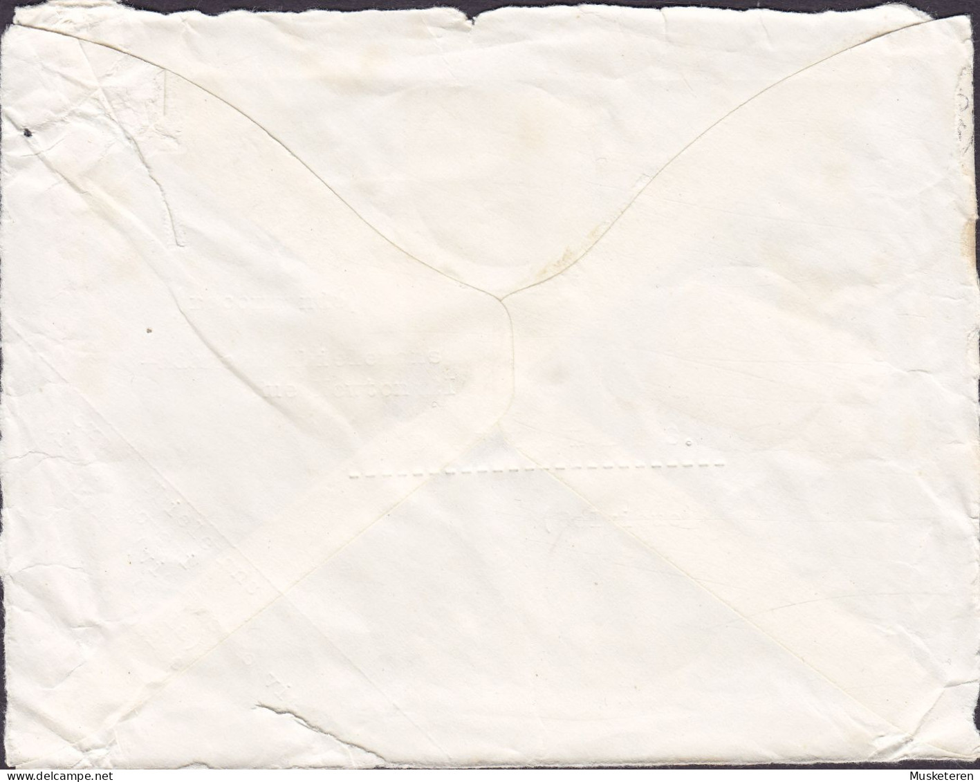 Belgian Congo BASOKO 31.12.1928 Sealed Cover Brief Lettre (Backside ONLY!) Via LEOPOLDVILLE Stanley & Ubangi-Häuptling - Lettres & Documents
