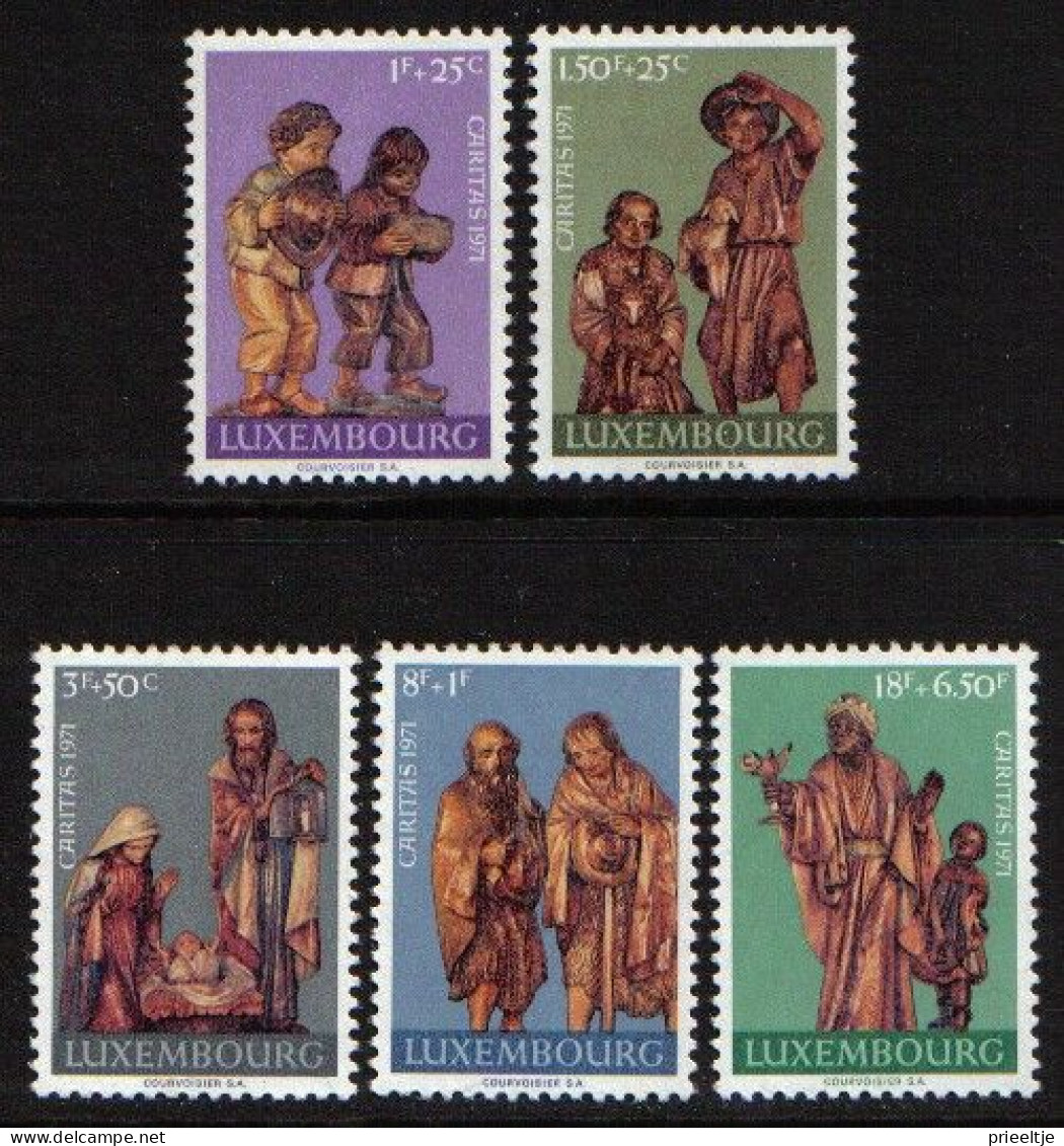 Luxemburg 1971 Wood Sculptures Y.T. 786/790  ** - Unused Stamps
