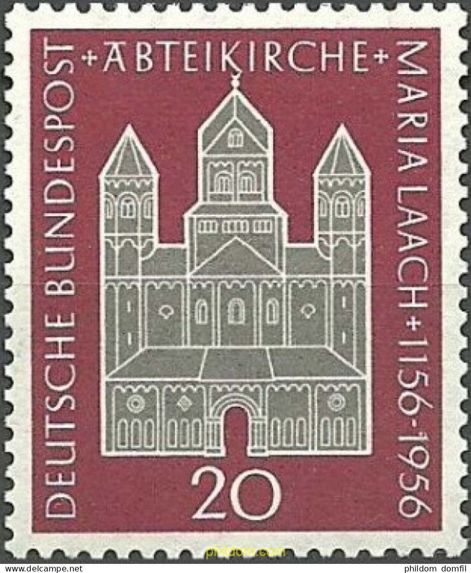 150035 MNH ALEMANIA FEDERAL 1956 8 CENTENARIO DE LA IGLESIA DE MARIA LAACH - Unused Stamps