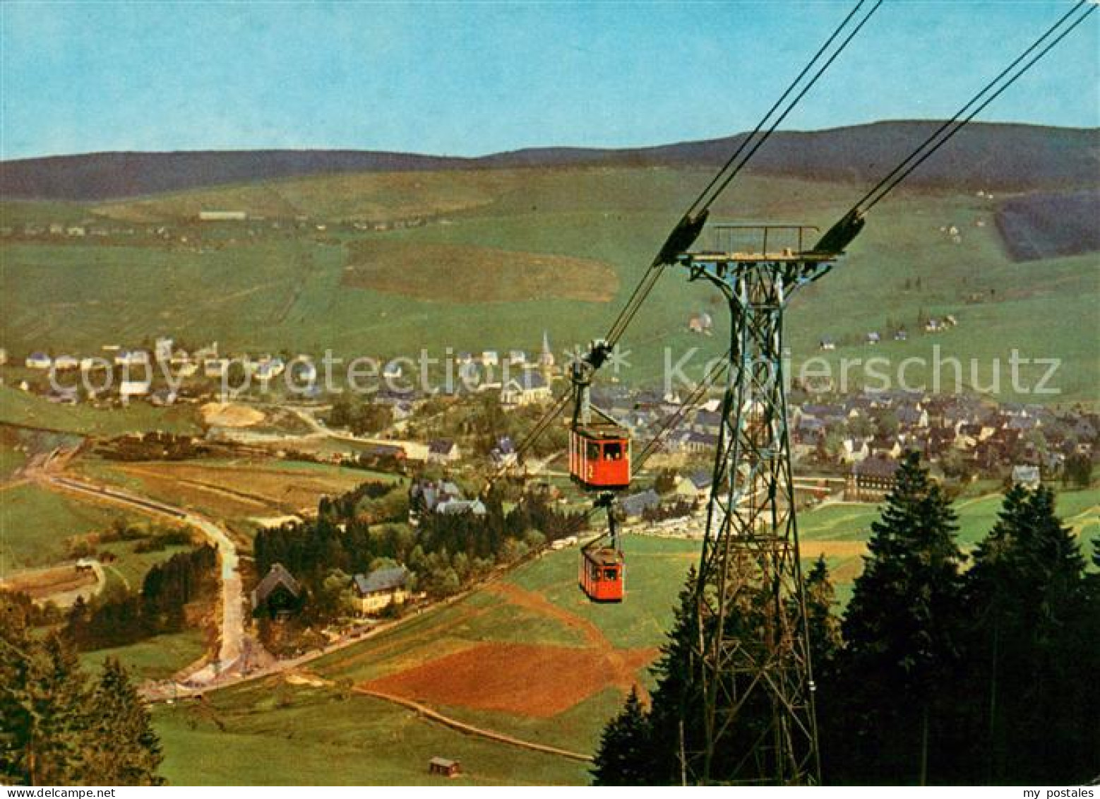 73106371 Oberwiesenthal Erzgebirge Panorama Seilbahn Oberwiesenthal Erzgebirge - Oberwiesenthal