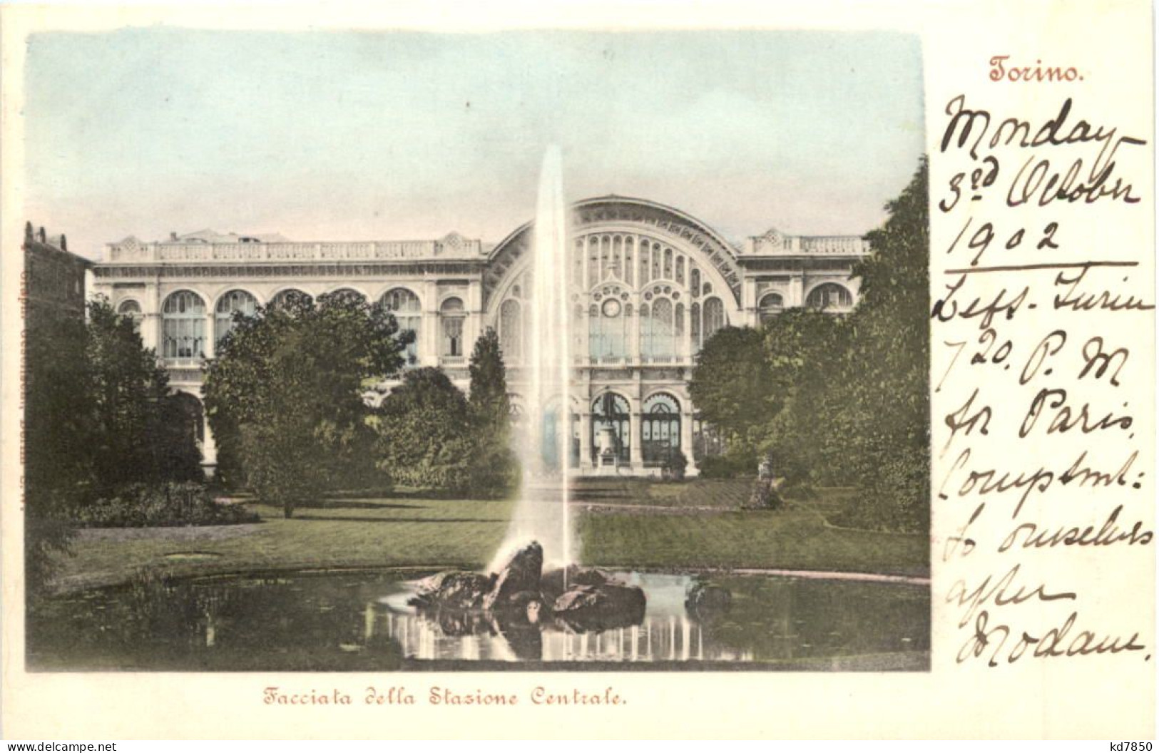 Torino - Facciata Della Stazione Centrale - Sonstige & Ohne Zuordnung