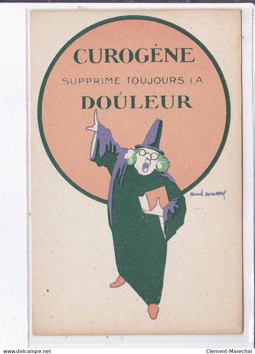 PUBLICITE : Laboratoire Du Curogène à Versailles (illustrée Par René Roussel) - Très Bon état - Publicité