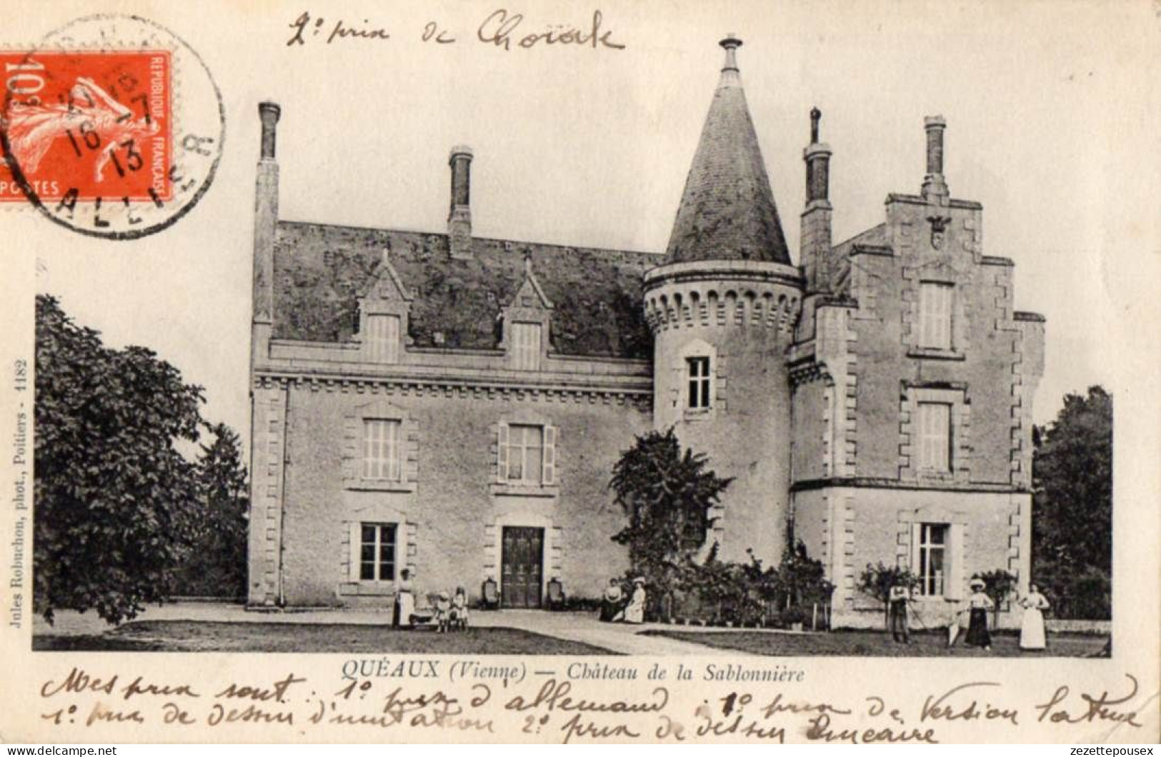 37882-ZE-86-QUEAUX-Château Des Sablonnière---------------animée - Otros & Sin Clasificación