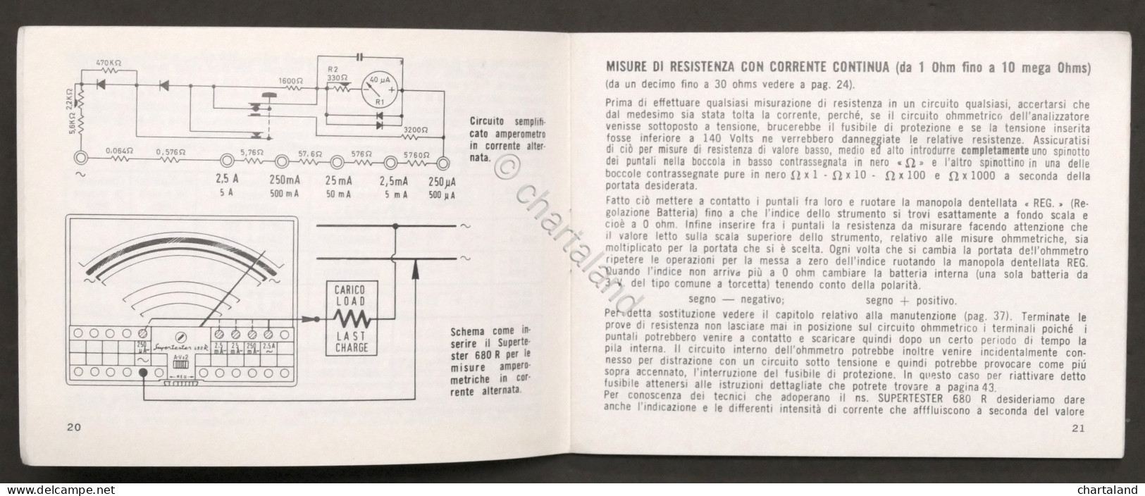 Istruzioni Uso Supertester 680 R E Guida Per Riparare Guasti - ICE Milano - 1985 - Altri & Non Classificati