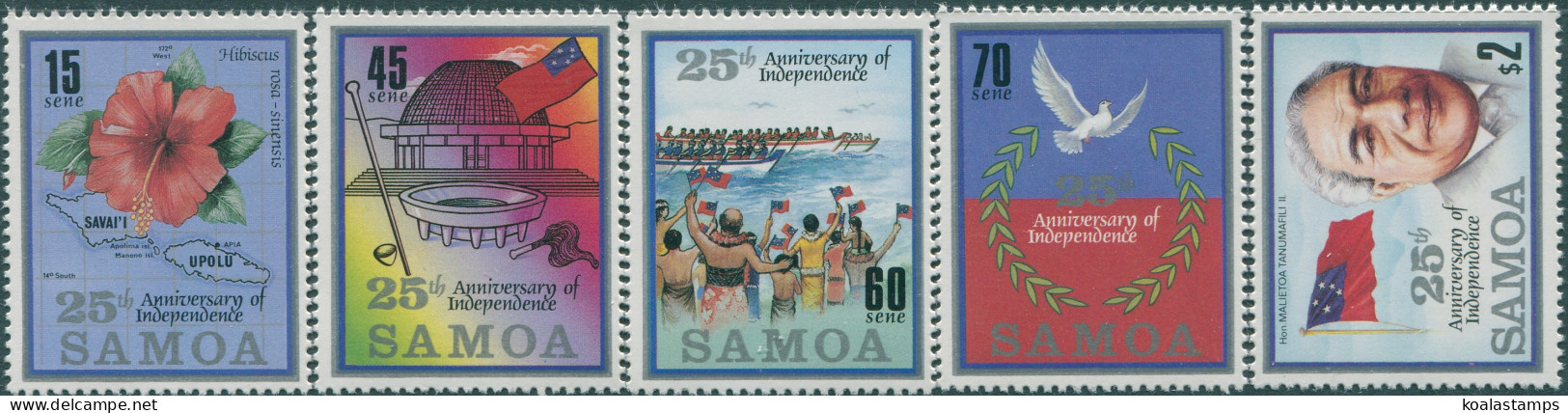Samoa 1987 SG744-748 25th Anniversary Set MNH - Samoa (Staat)
