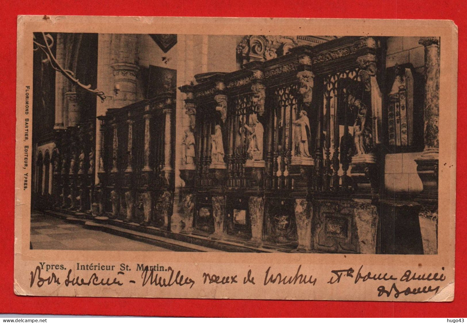 (RECTO / VERSO) CARTE POSTALE YPRES BELGIQUE AVEC FRANCHISE MILITAIRE - TRESOR ET POSTES N° 139 - LE 4/1/1915 - Briefe U. Dokumente