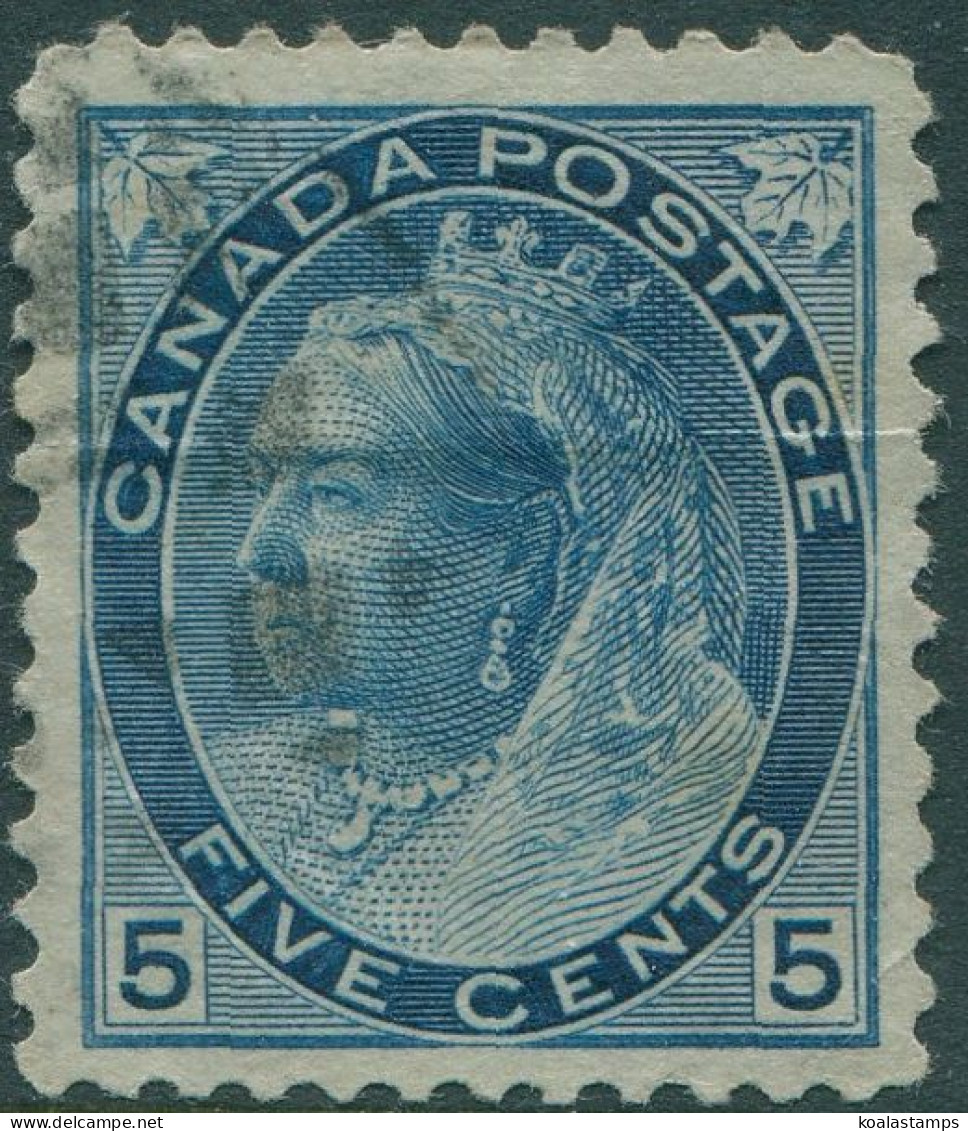 Canada 1898 SG157 5c Blue QV Figures FU - Other & Unclassified