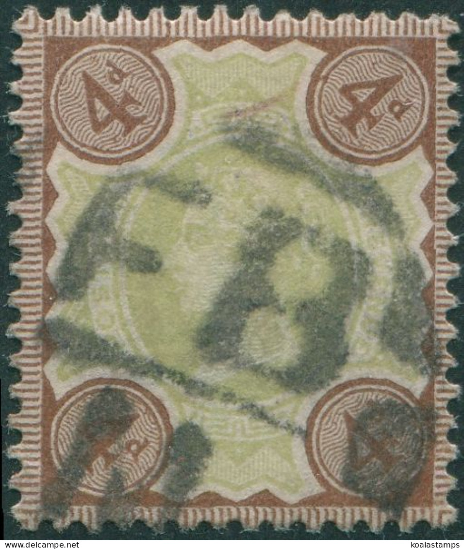 Great Britain 1887 SG205 4d And Purple-brown QV FU - Other & Unclassified