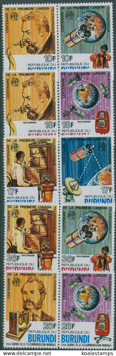 Burundi 1977 SG1167-1176 Telephone Centenary Set MLH - Other & Unclassified