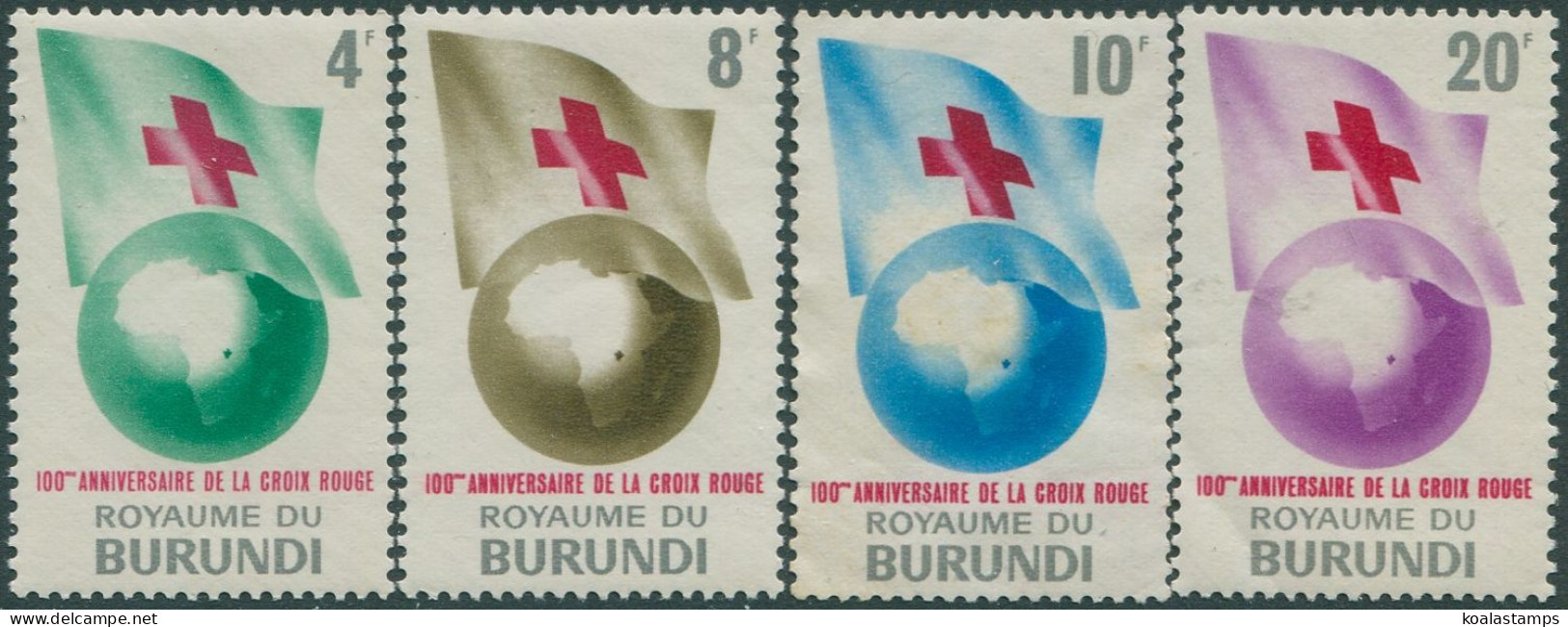 Burundi 1963 SG57-60 Red Cross Set MNH - Andere & Zonder Classificatie