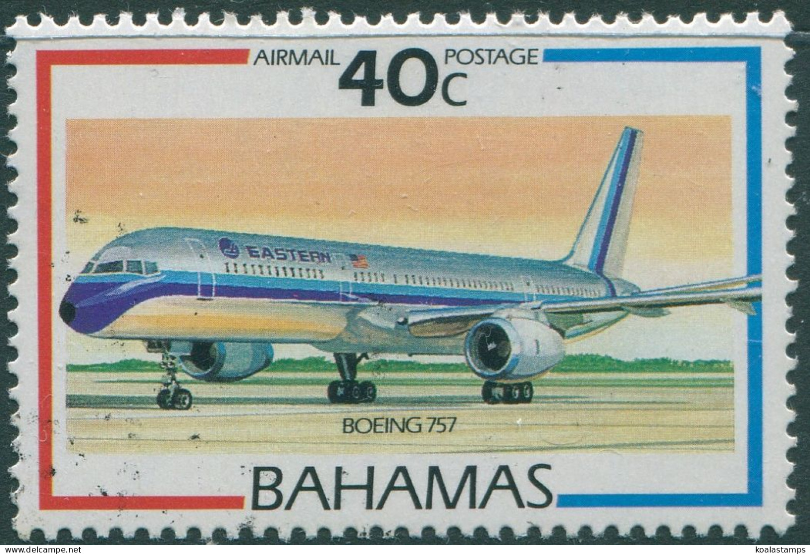 Bahamas 1987 SG801 40c Boeing 757 Aircraft FU - Bahamas (1973-...)