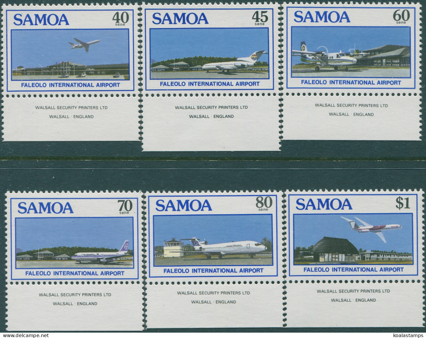 Samoa 1988 SG773-778 Faleolo Airport Set MNH - Samoa (Staat)