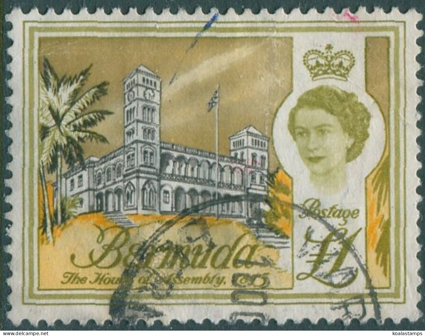 Bermuda 1962 SG179 £1 QEII House Of Assembly FU - Bermudas