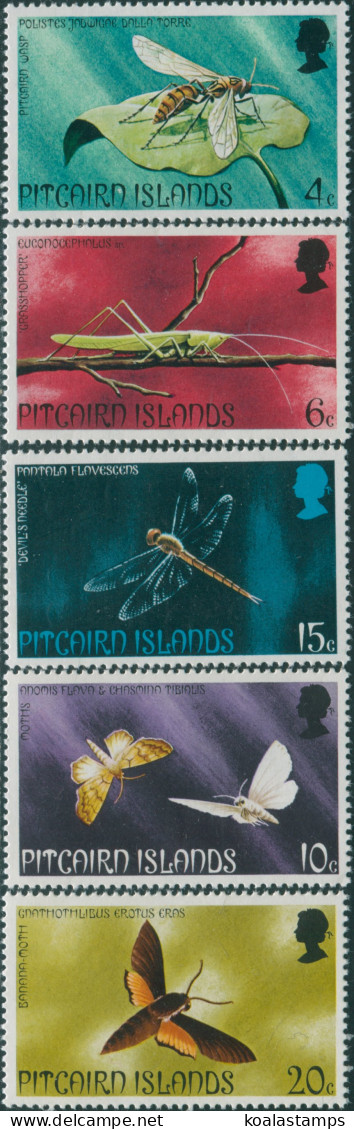 Pitcairn Islands 1975 SG162-166 Insects Set MNH - Islas De Pitcairn