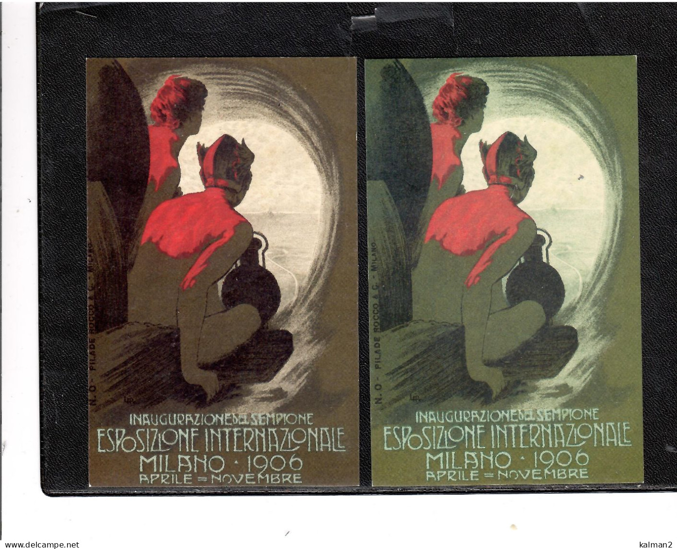 16694 - ESPOSIZIONE INT.LE MILANO 1906 - 2 RIP3ODUZIONI DA ORIGINALE - Exhibitions