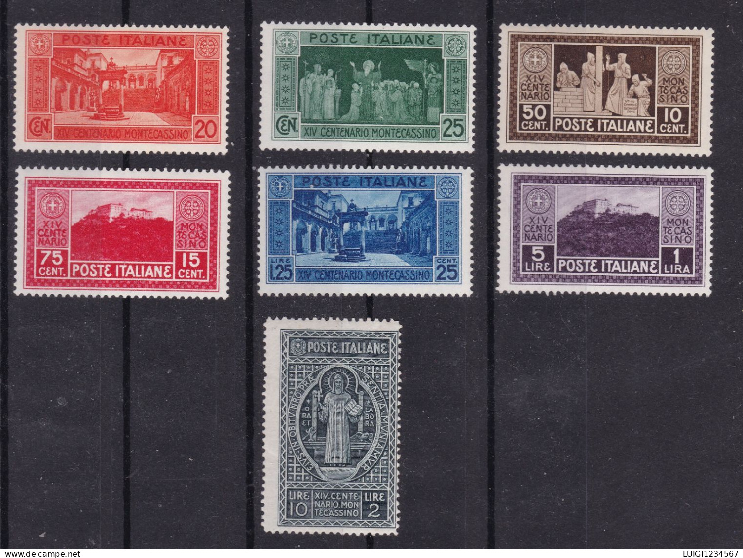 REGNO  NUOVI  MNH **   SASSONE NR 262/268 - Nuovi