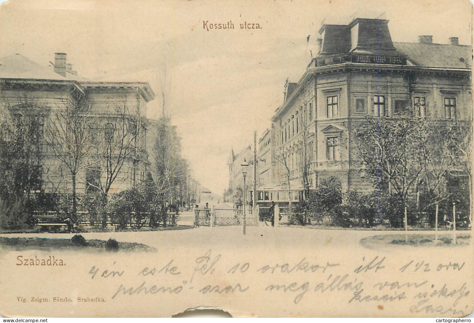 Szabadka (Subotica) Kossuth Utcza 1902 - Serbia