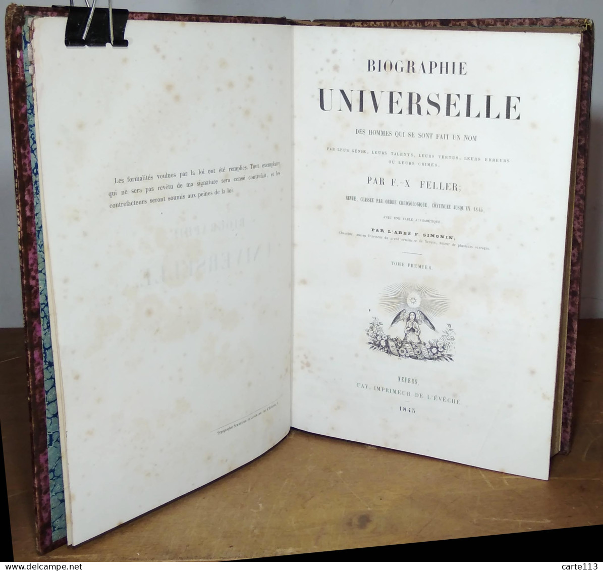 FELLER Francois-Xavier - BIOGRAPHIE UNIVERSELLE - 4 TOMES - 1801-1900