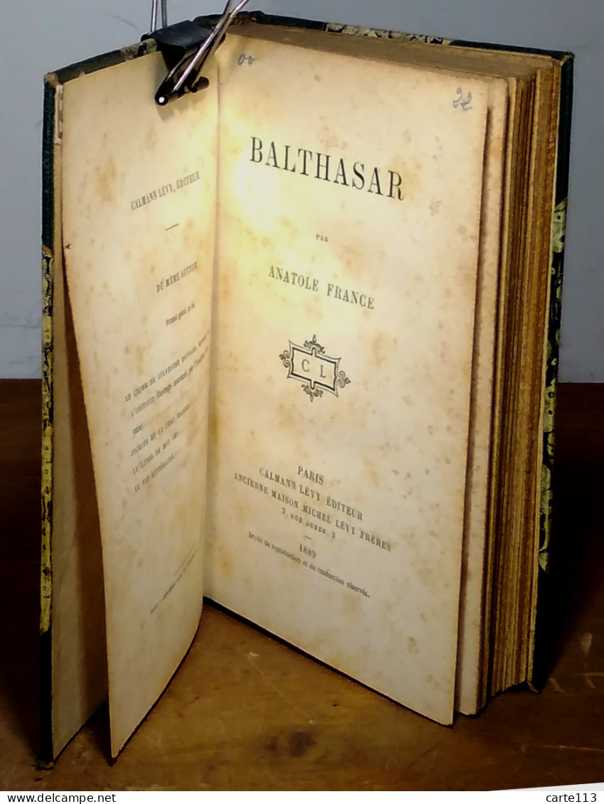 FRANCE Anatole - BALTHASAR - 1801-1900