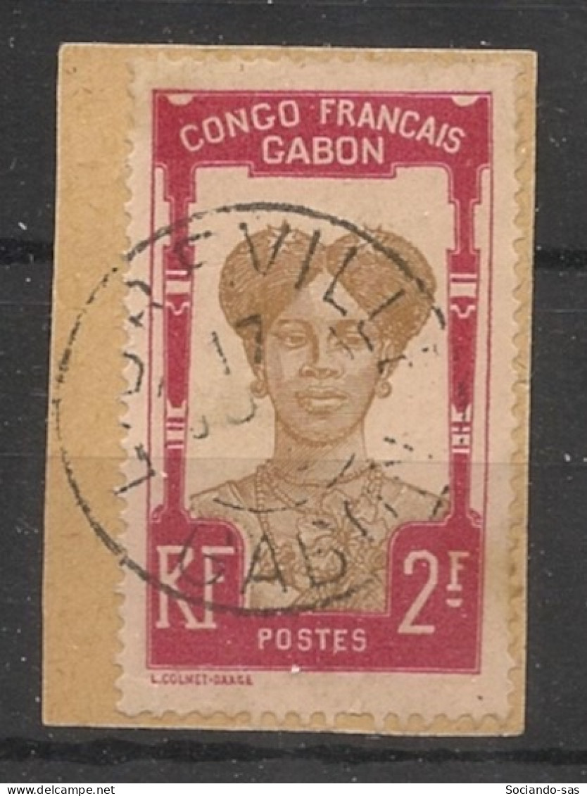 GABON - 1910 - N°YT. 47 - Femme Bantou 2f Carmin - Oblitéré / Used - Gebraucht