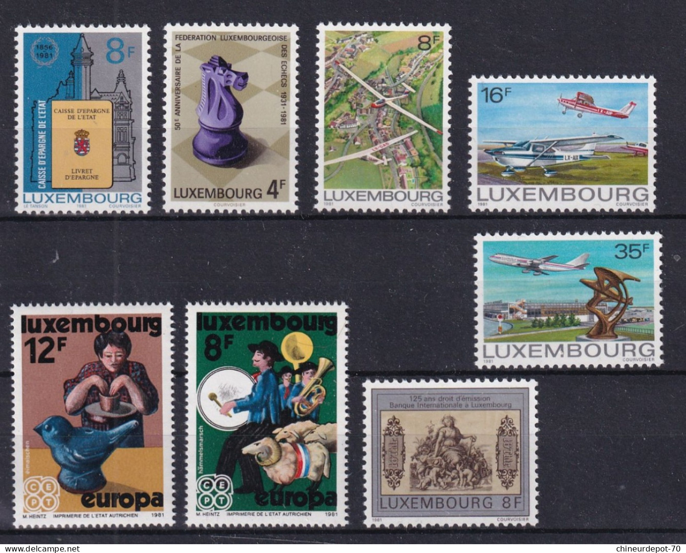 Timbres    Luxembourg Neufs ** Sans Charnières  1981 - Unused Stamps