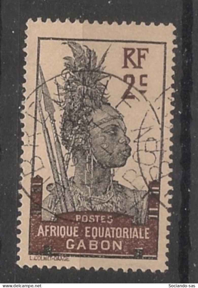 GABON - 1910-18 - N°YT. 50 - Guerrier 2c Brun - Oblitéré / Used - Oblitérés