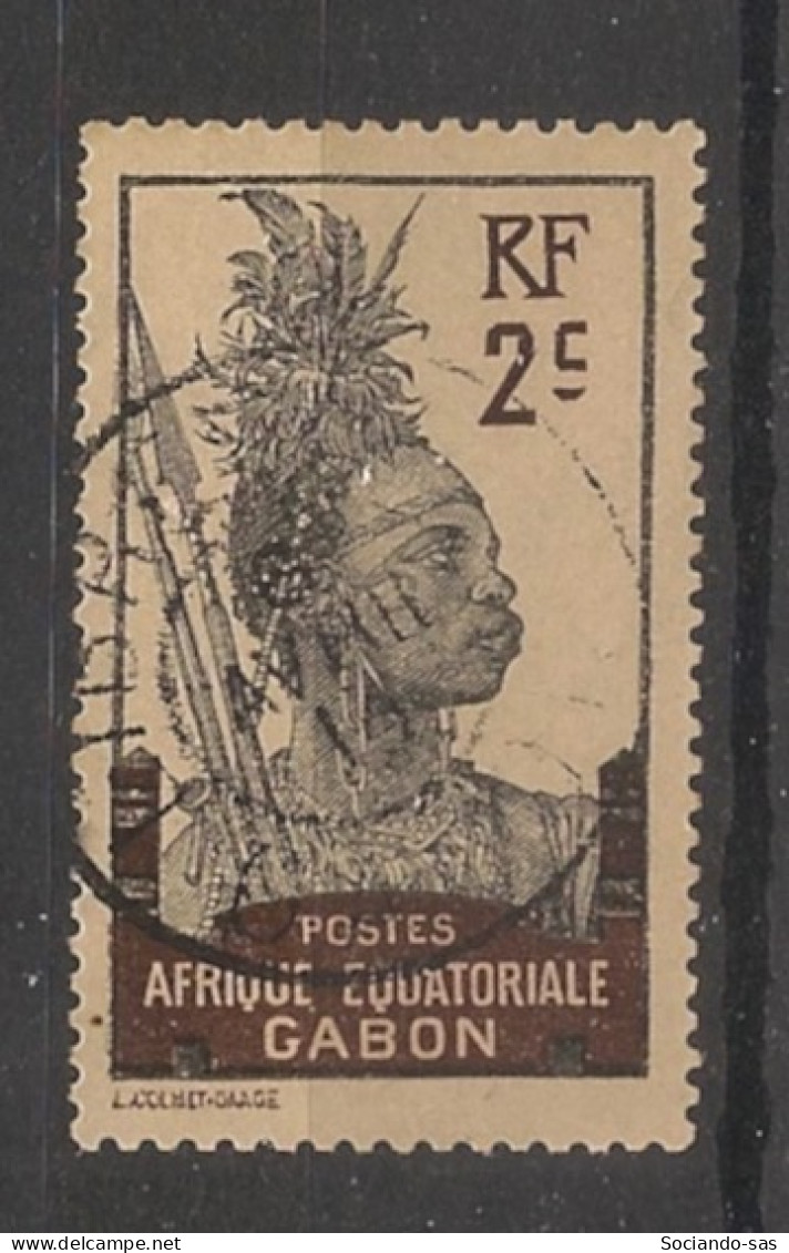 GABON - 1910-18 - N°YT. 50 - Guerrier 2c Brun - Oblitéré / Used - Used Stamps