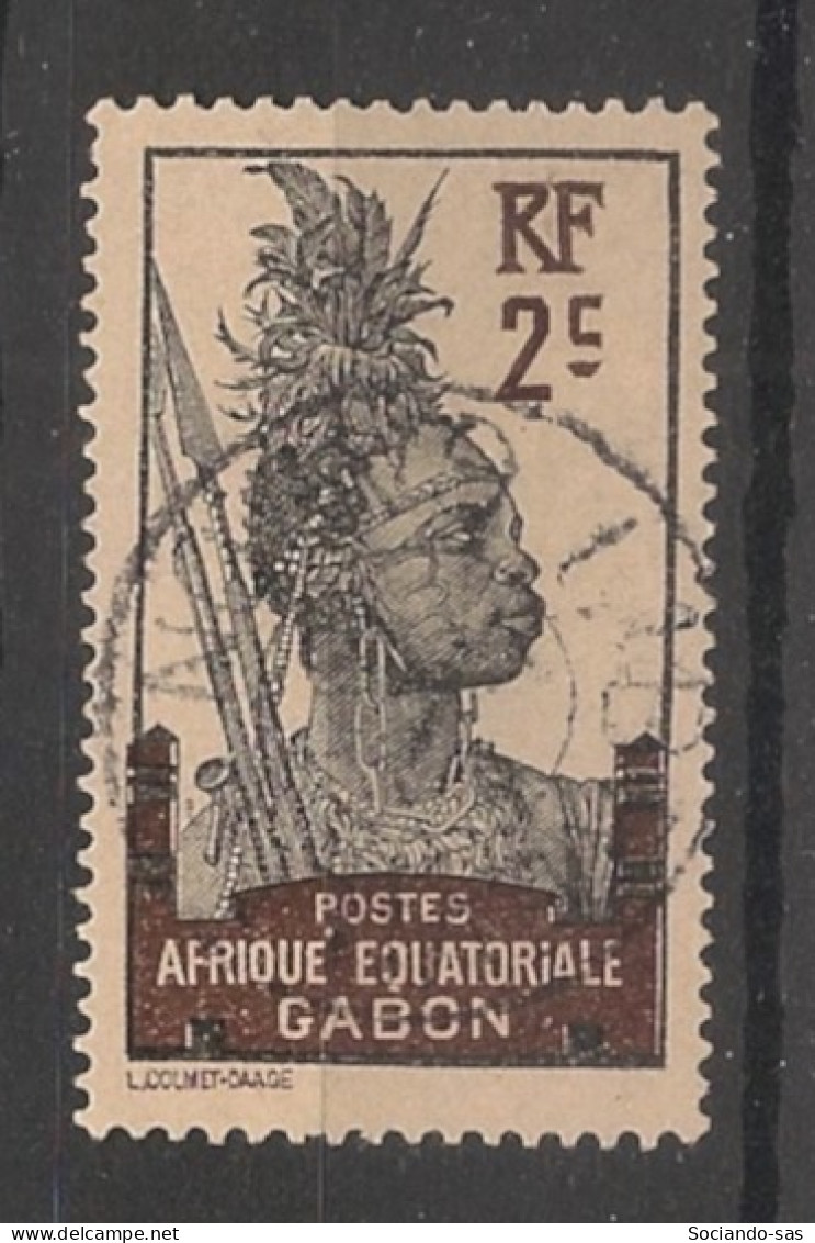 GABON - 1910-18 - N°YT. 50 - Guerrier 2c Brun - Oblitéré / Used - Gebruikt