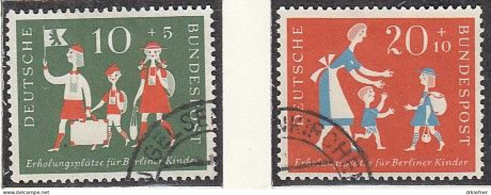 BRD  250-251, Gestempelt, Erholungsplätze Für Berliner Kinder, 1957 - Used Stamps