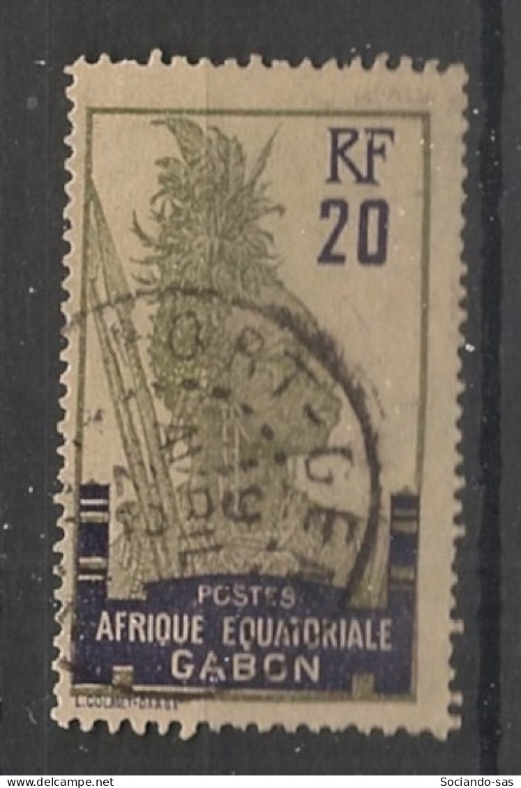 GABON - 1910-18 - N°YT. 55a - Guerrier 20c Gris-olive - Oblitéré / Used - Gebruikt