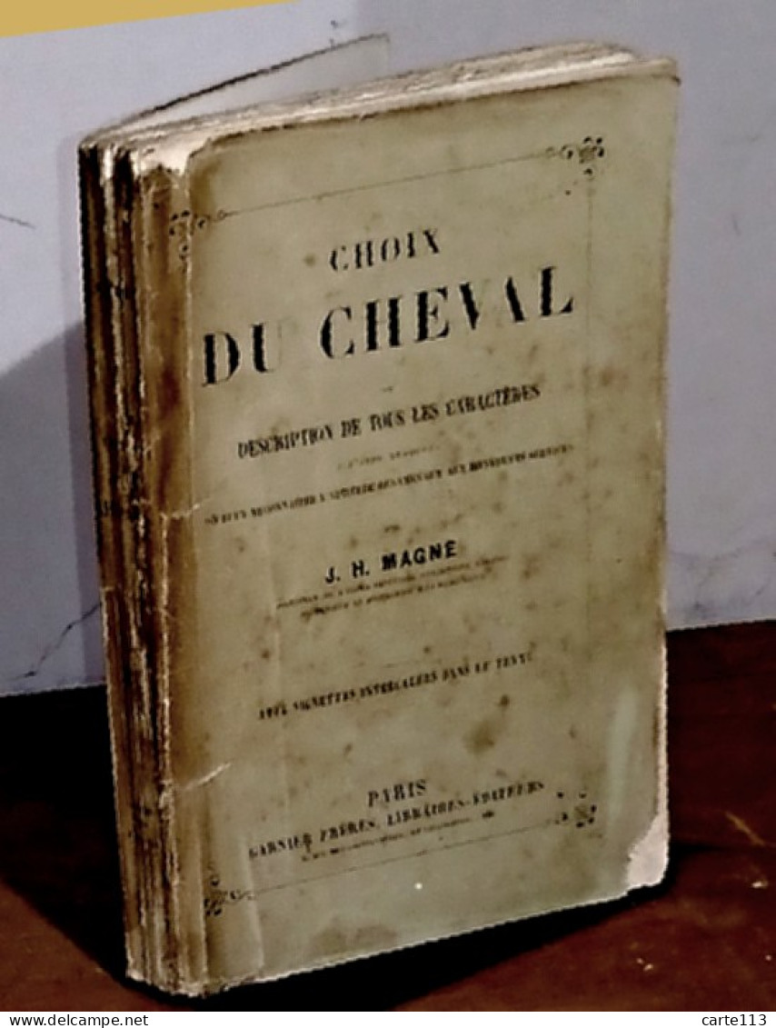 MAGNE Jean-Henri - CHOIX DU CHEVAL OU DESCRIPTION DE TOUS LES CARACTERES A L'AIDE DESQUE - 1801-1900