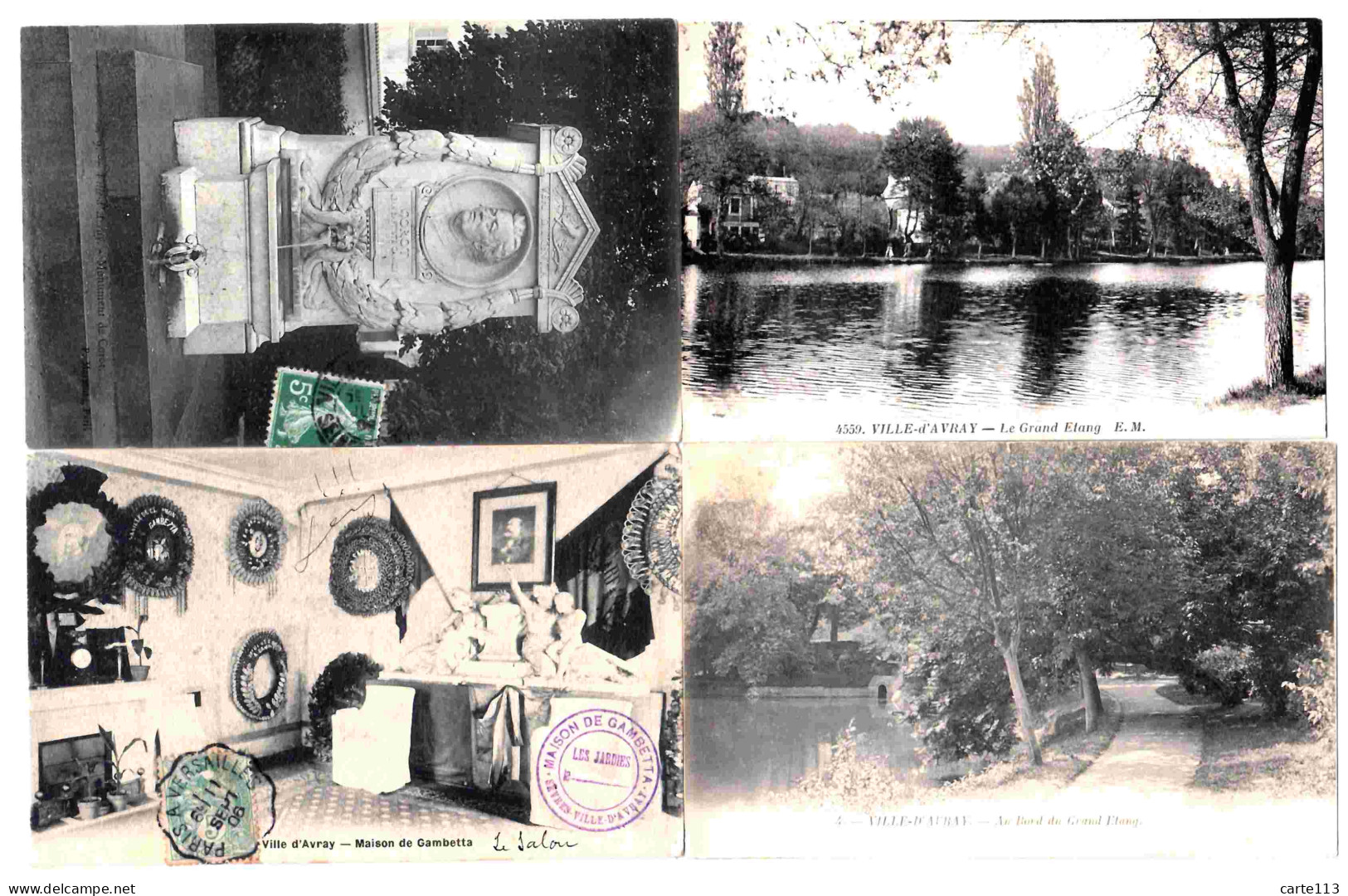 CARTES POSTALES ANCIENNES - VILLE D'AVRAY - HAUTS DE SEINE - 1901-1940