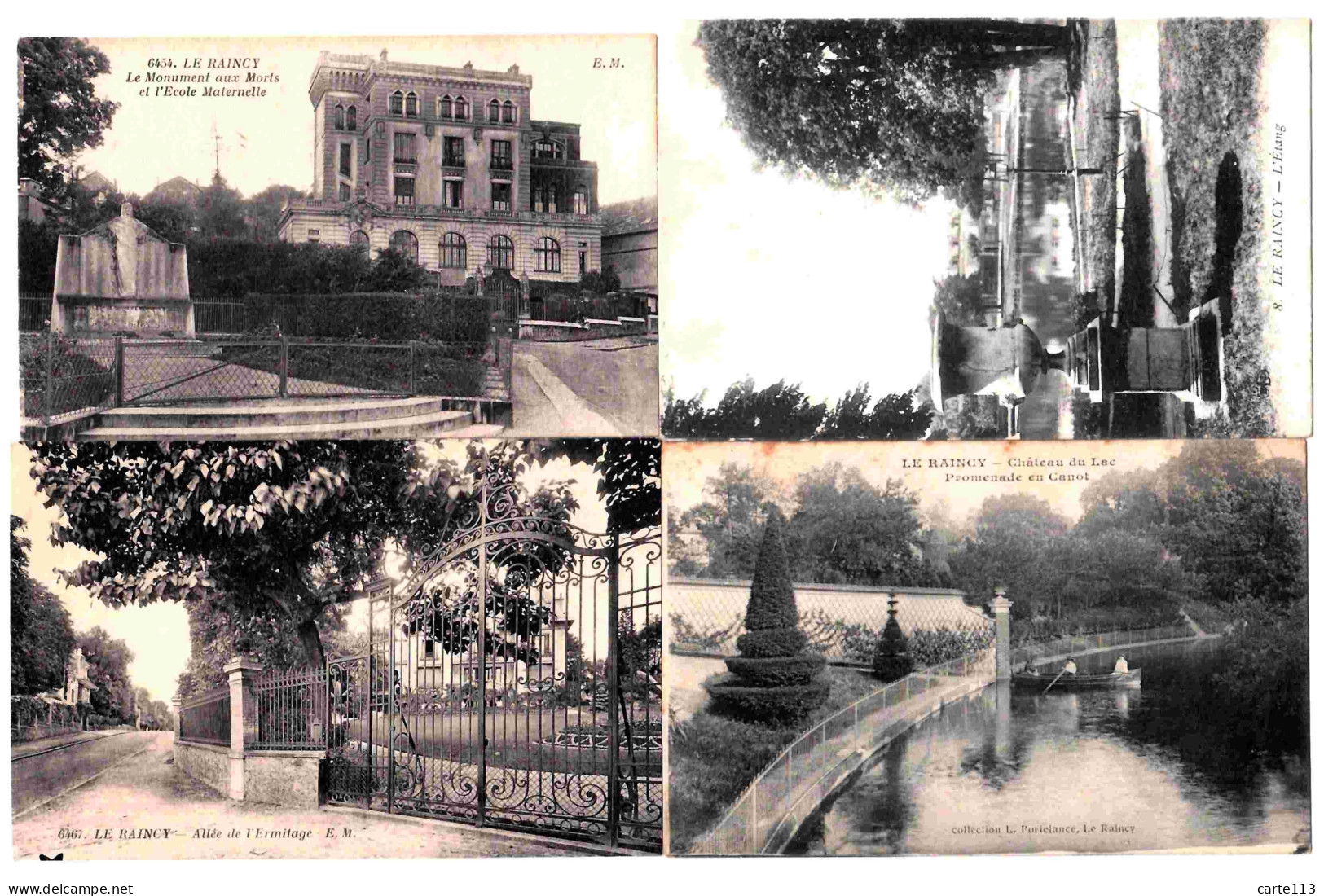 CARTES POSTALES ANCIENNES - LE RAINCY - VAL D'OISE - 1901-1940