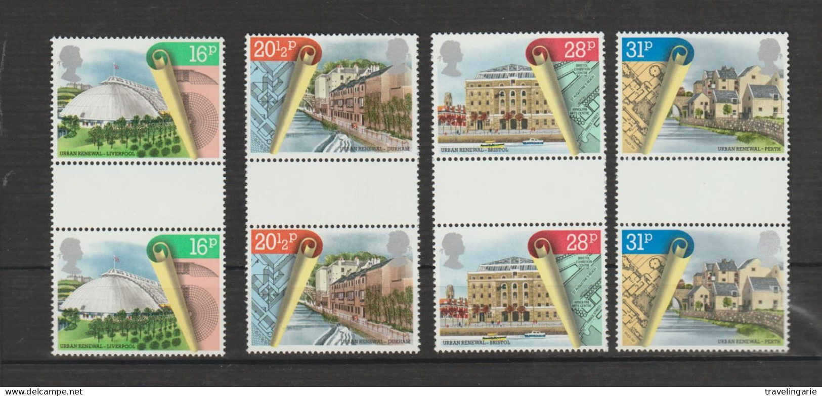 Great Britain 1984 Urban Renewal Gutter Pairs MNH ** - Unused Stamps