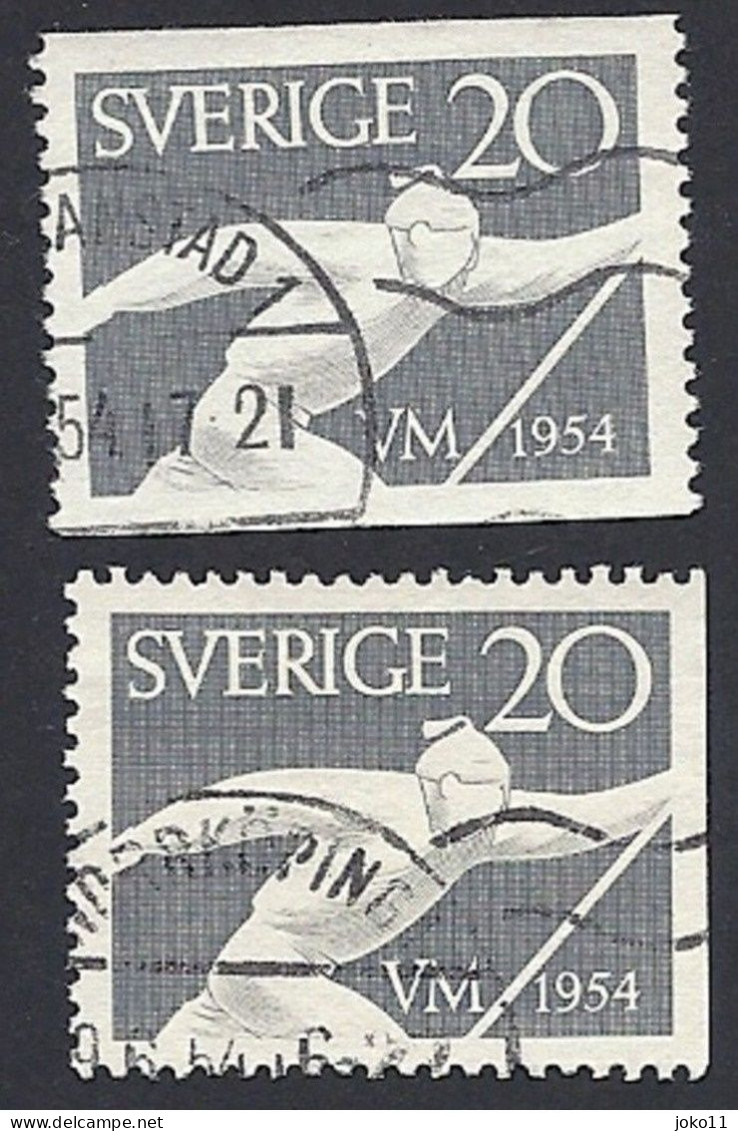 Schweden, 1954, Michel-Nr. 388 A+Dr, Gestempelt - Gebraucht