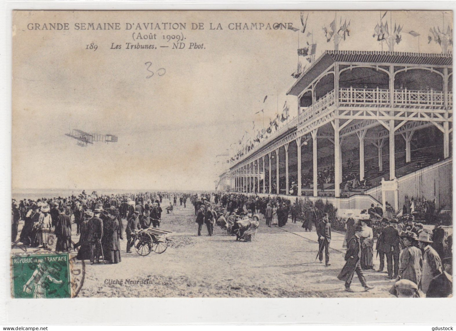 Grande Semaine D'Aviation De La Champagne (Août 1909) - Les Tribunes - Andere & Zonder Classificatie