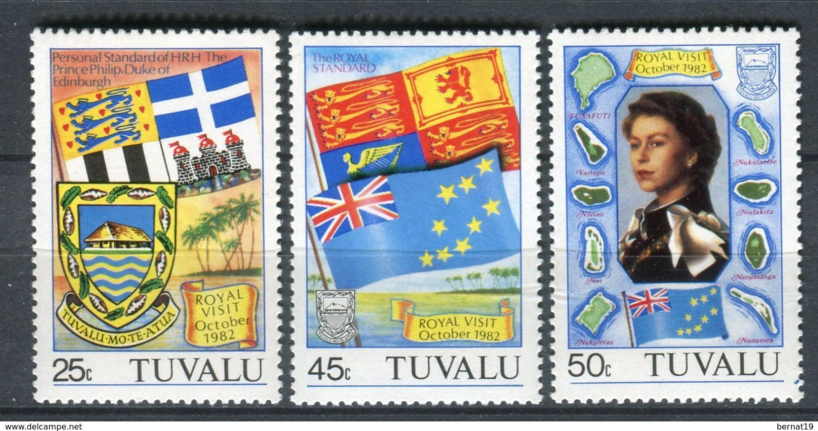 Tuvalu 1982. Yvert 181-83 ** MNH. - Tuvalu (fr. Elliceinseln)